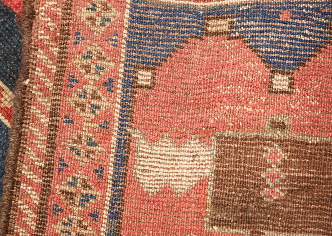 Small Antique Caucasian Kazak Rug 1