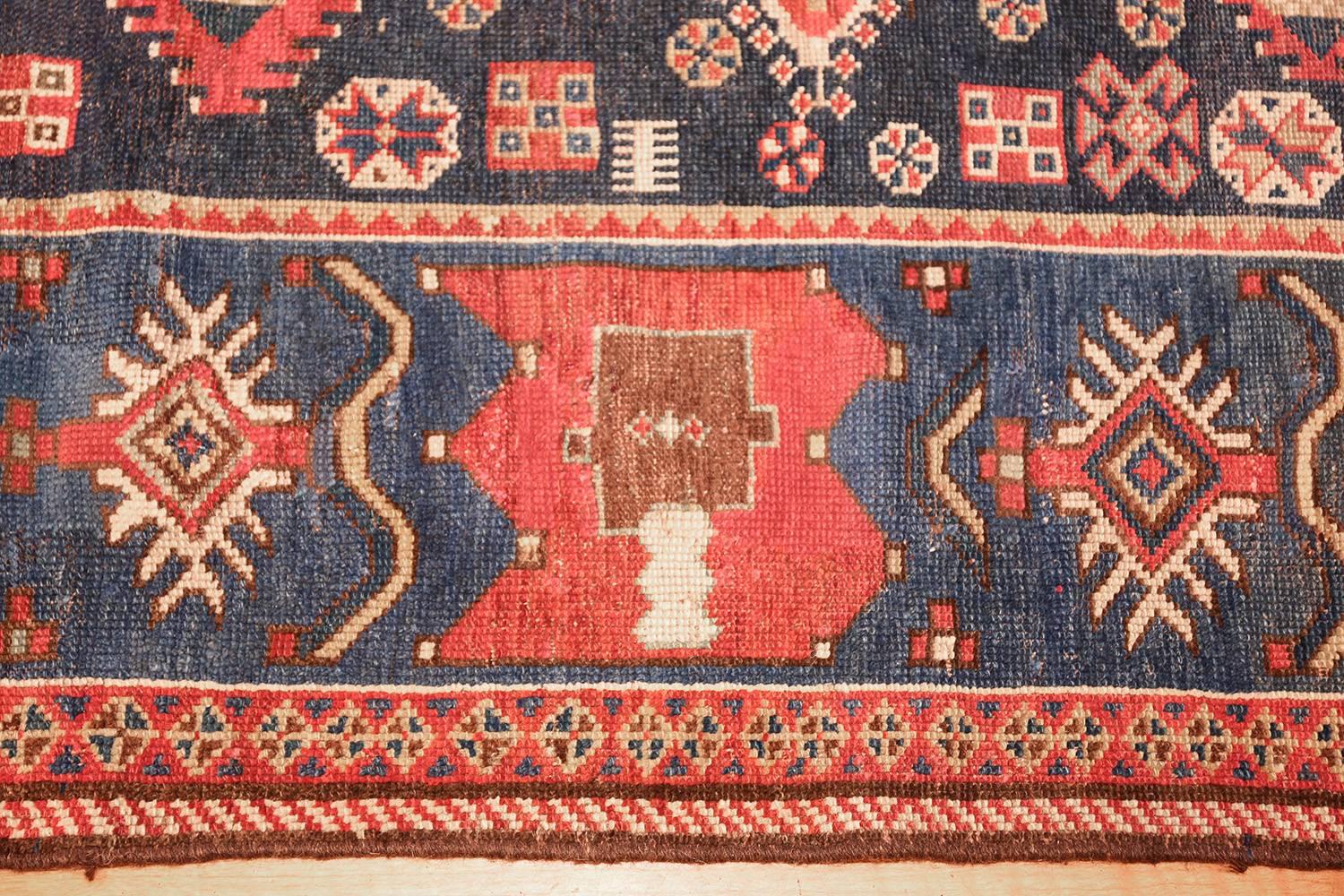Small Antique Caucasian Kazak Rug 2