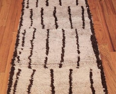 Vintage Moroccan Beni Ourain Runner Rug
