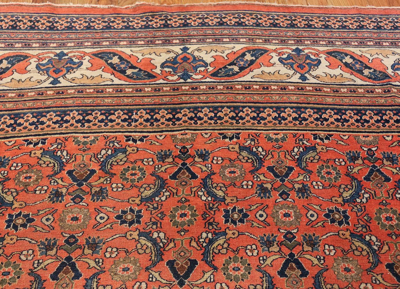 Wool Antique Persian Khorassan Carpet. Size: 9 ft 10 in x 13 ft 9 in (3 m x 4.19 m)