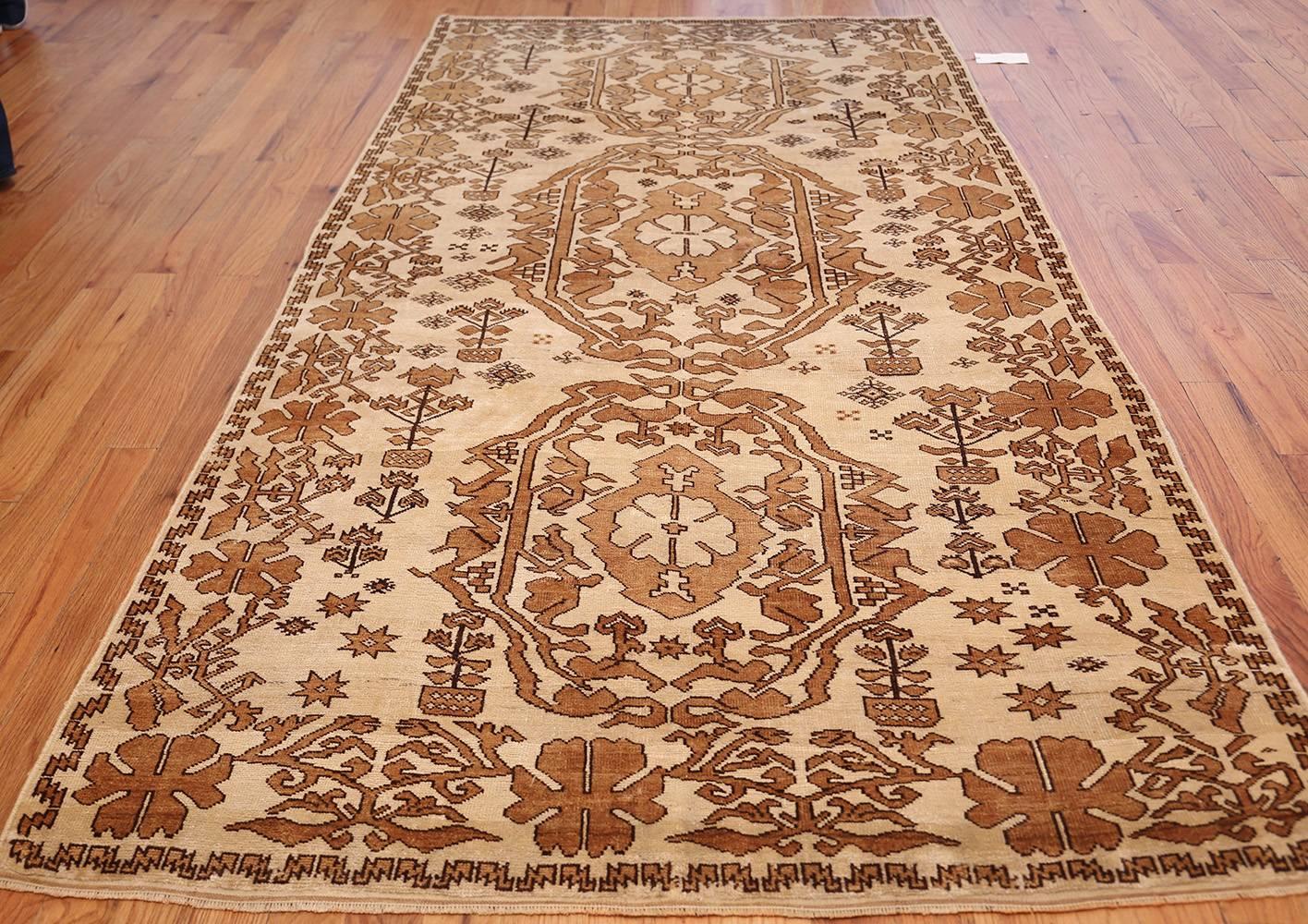 Antique Afghan rug, Country of Origin: Afghanistan, circa Date: Turn of the 20th century – Here is an incredible, beautifully composed antique Oriental rug – an antique Afghan rug that was originally hand woven by the master rug makers of