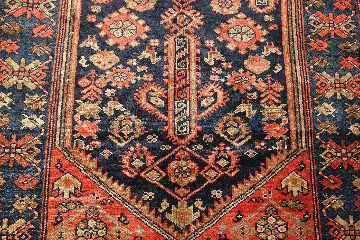 Hand-Knotted Antique Persian Malayer Runner Rug