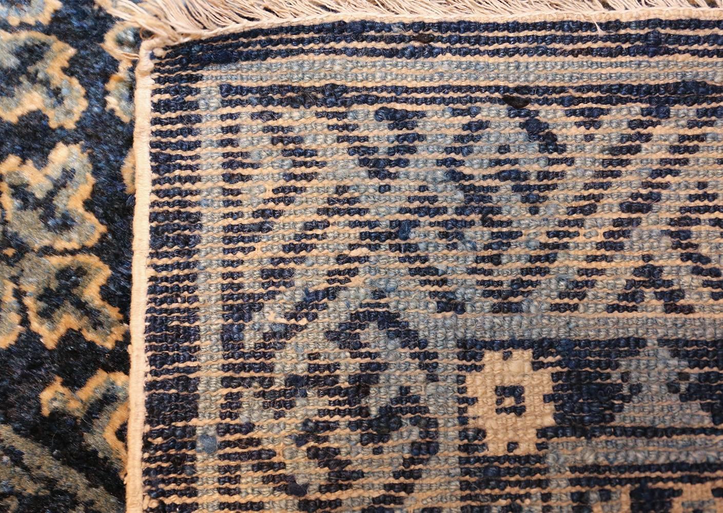 Chinese Export Small Scatter Size Blue Antique Chinese Rug
