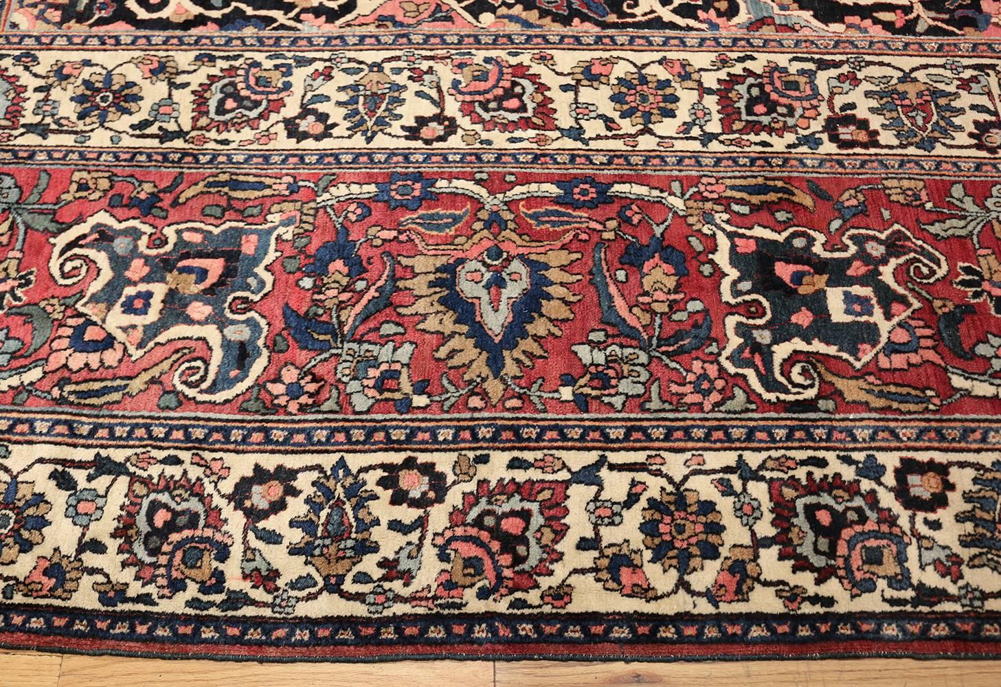 Oversized Antique Persian Khorassan Rug, Country of Origin: Persia, Circa: 1900 – Size: 15 ft 6 in x 20 ft (4.72 m x 6.1 m)

Here is an absolutely breathtaking antique Persian rug, a masterpiece that exemplifies some of the most desirable classic