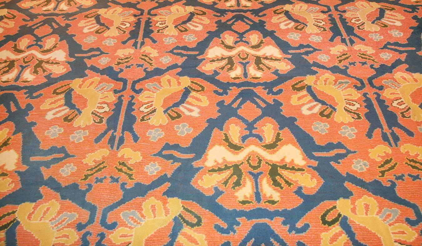 Hand-Knotted Beautiful Large Size Spanish Vintage Rug