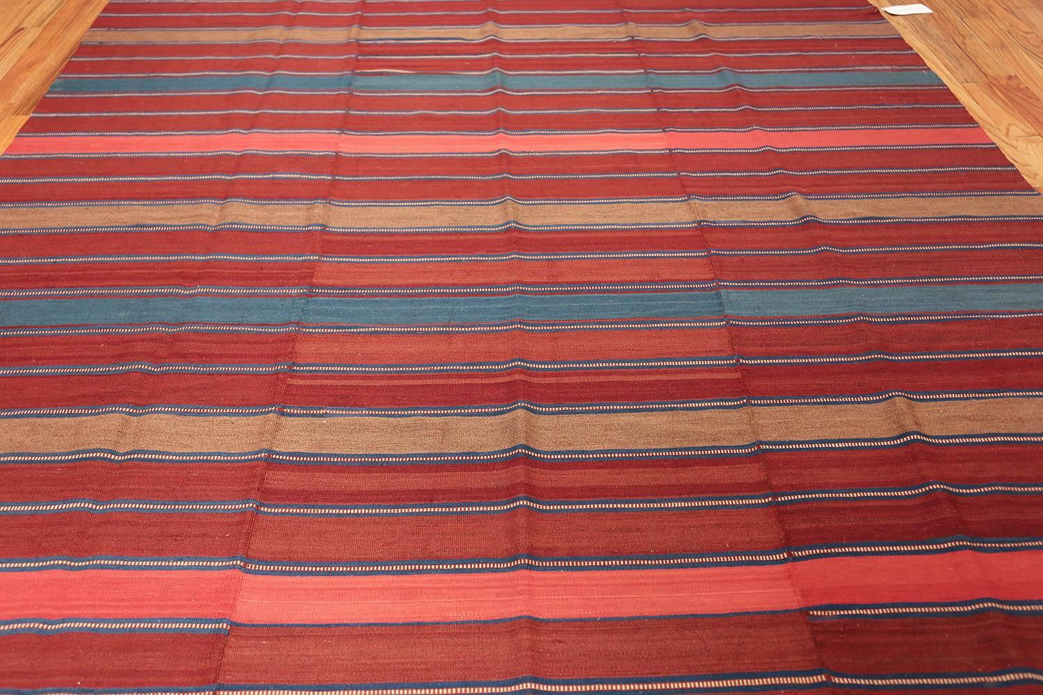 Antique Flat-Woven Shahsavan Caucasian Kilim Rug 1