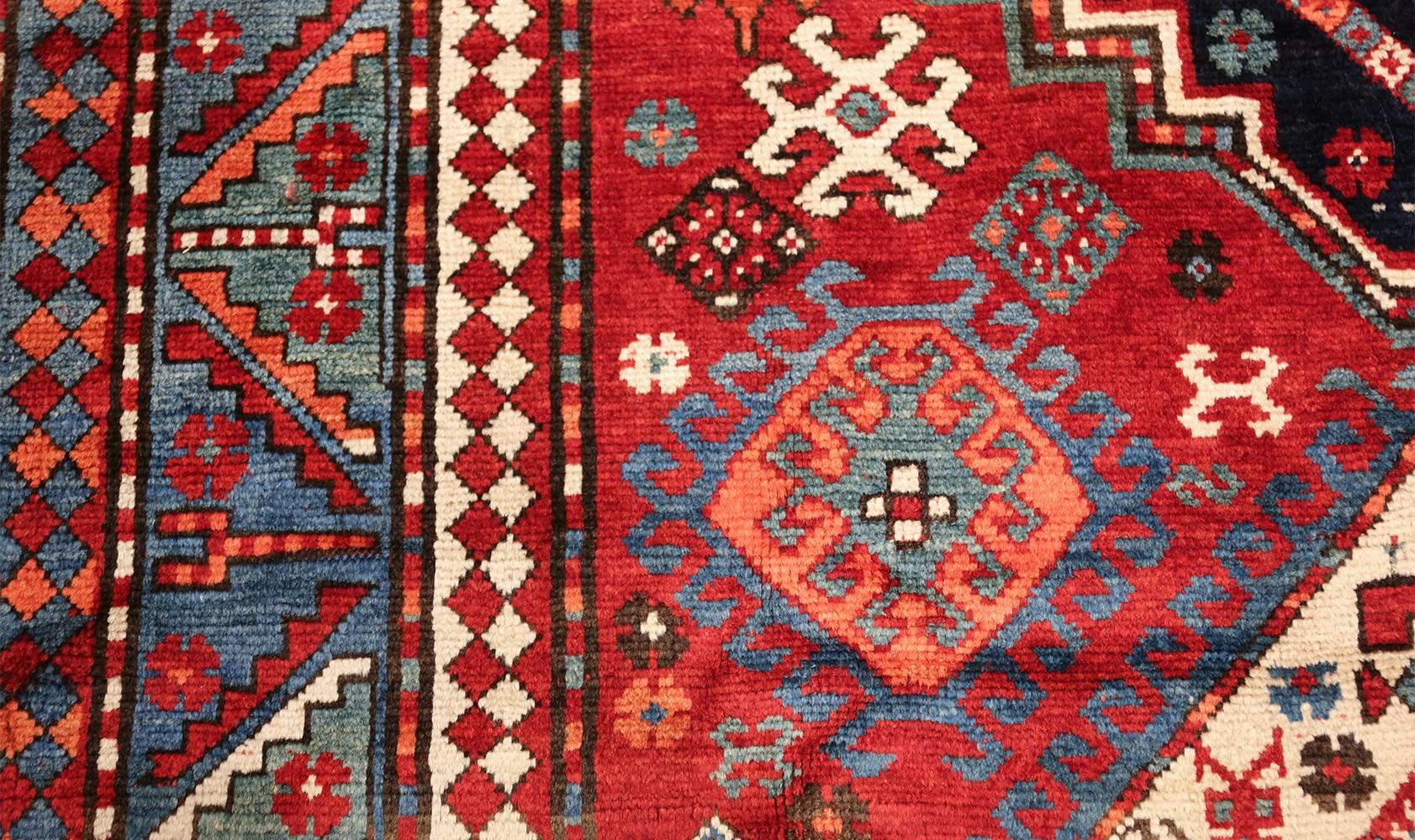 19th Century Antique Lori Pemback Design Kazak Caucasian Rug