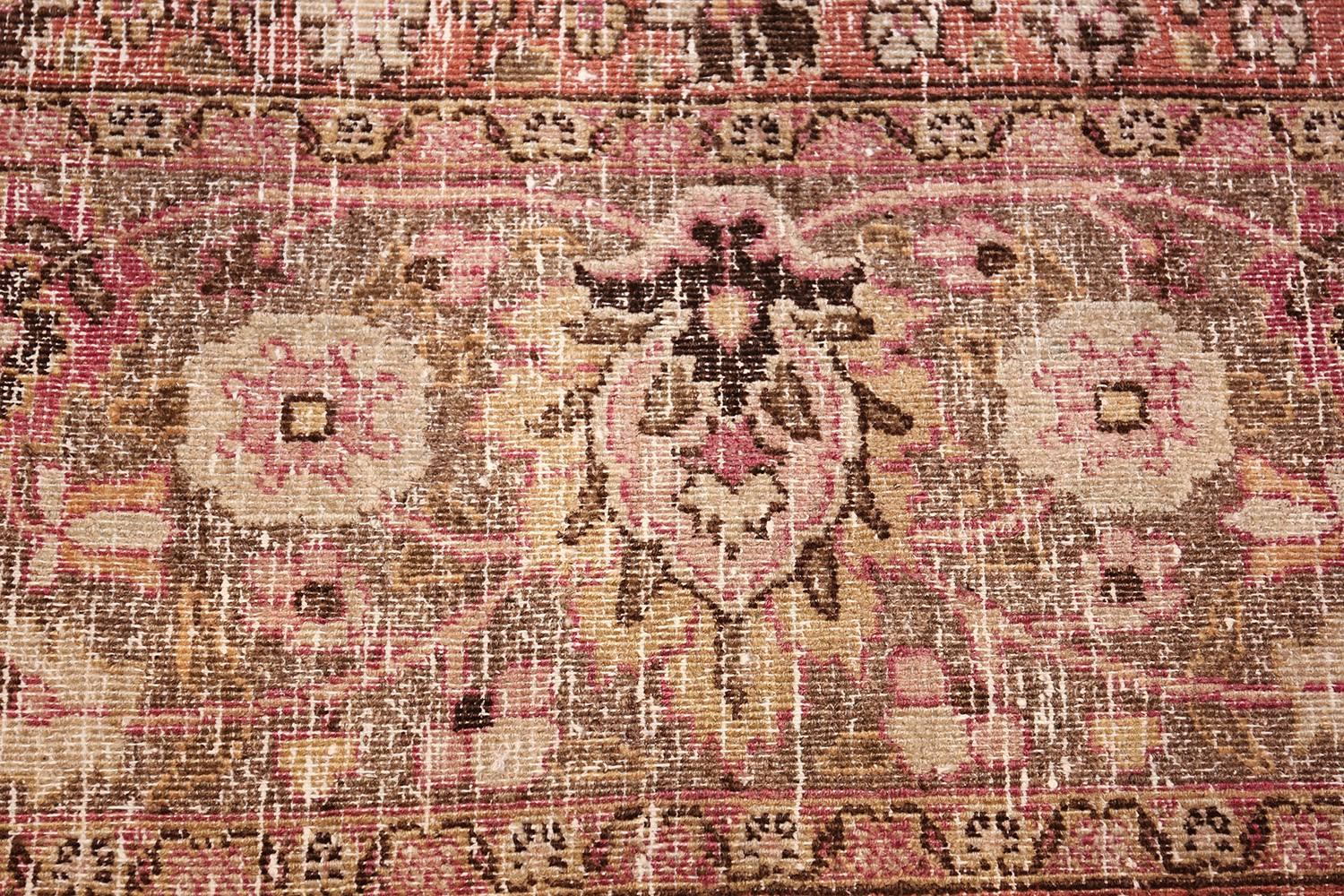 Antique Shabby Chic Persian Khorassan Carpet 2