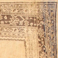 Decorative Antique Open Field Design Turkish Oushak Rug. Size: 12' x 14' 5"