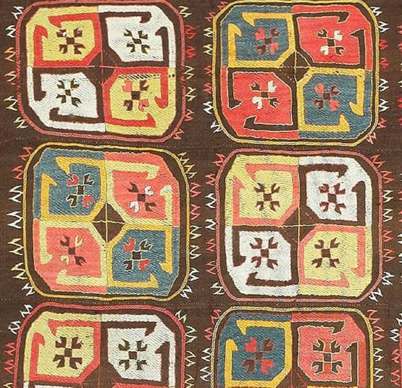 Tribal Antique Uzbekistan Embroidery. Size: 4 ft x 6 ft (1.22 m x 1.83 m) For Sale