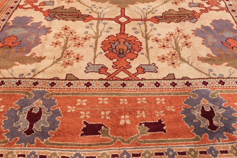 Large Gavin Morton Arts and Crafts Design Irish Donegal Rug at 1stDibs