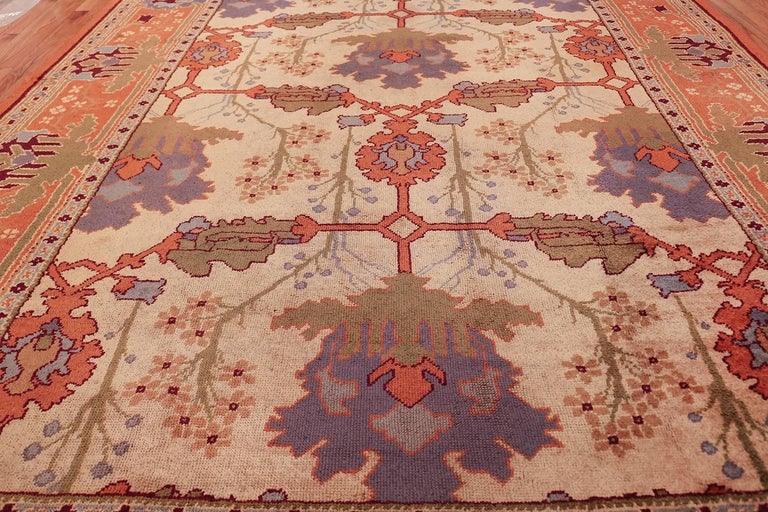 Large Gavin Morton Arts and Crafts Design Irish Donegal Rug at 1stDibs