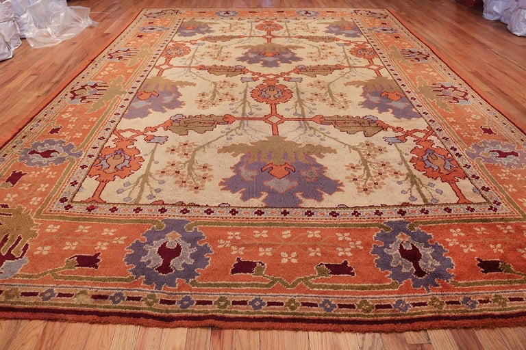 Large Gavin Morton Arts and Crafts Design Irish Donegal Rug at 1stDibs