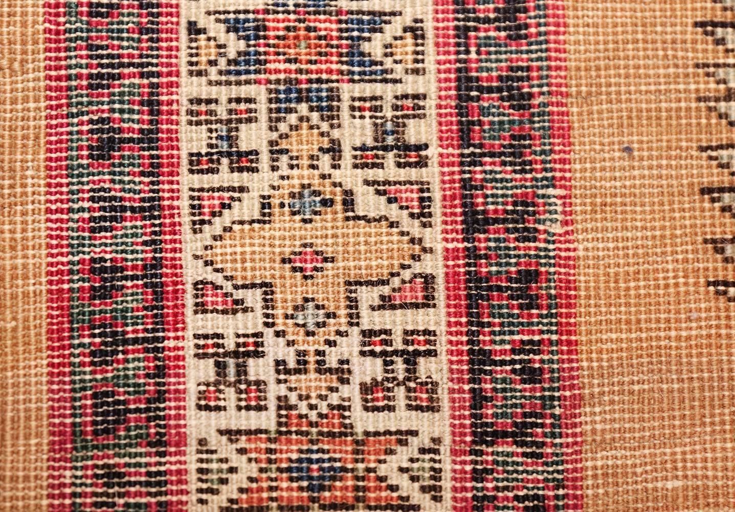 Beautiful Antique Karabagh Caucasian Rug, Country of Origin / Rug Type: Caucasian Rug, Circa Date: 1900 

Bold color, rich detail, and magnificent artistry define this stunning antique Karabagh Caucasian rug. Hailing from Caucasus, this beautiful
