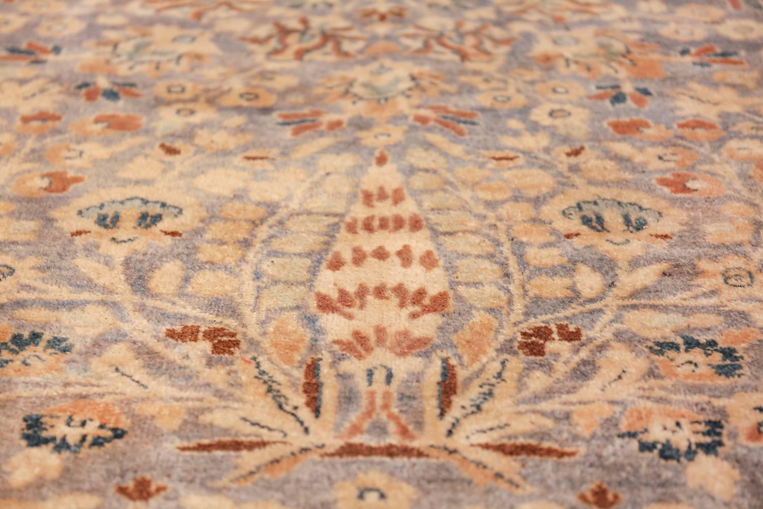 Wool Antique Blue Background Khorassan Persian Rug