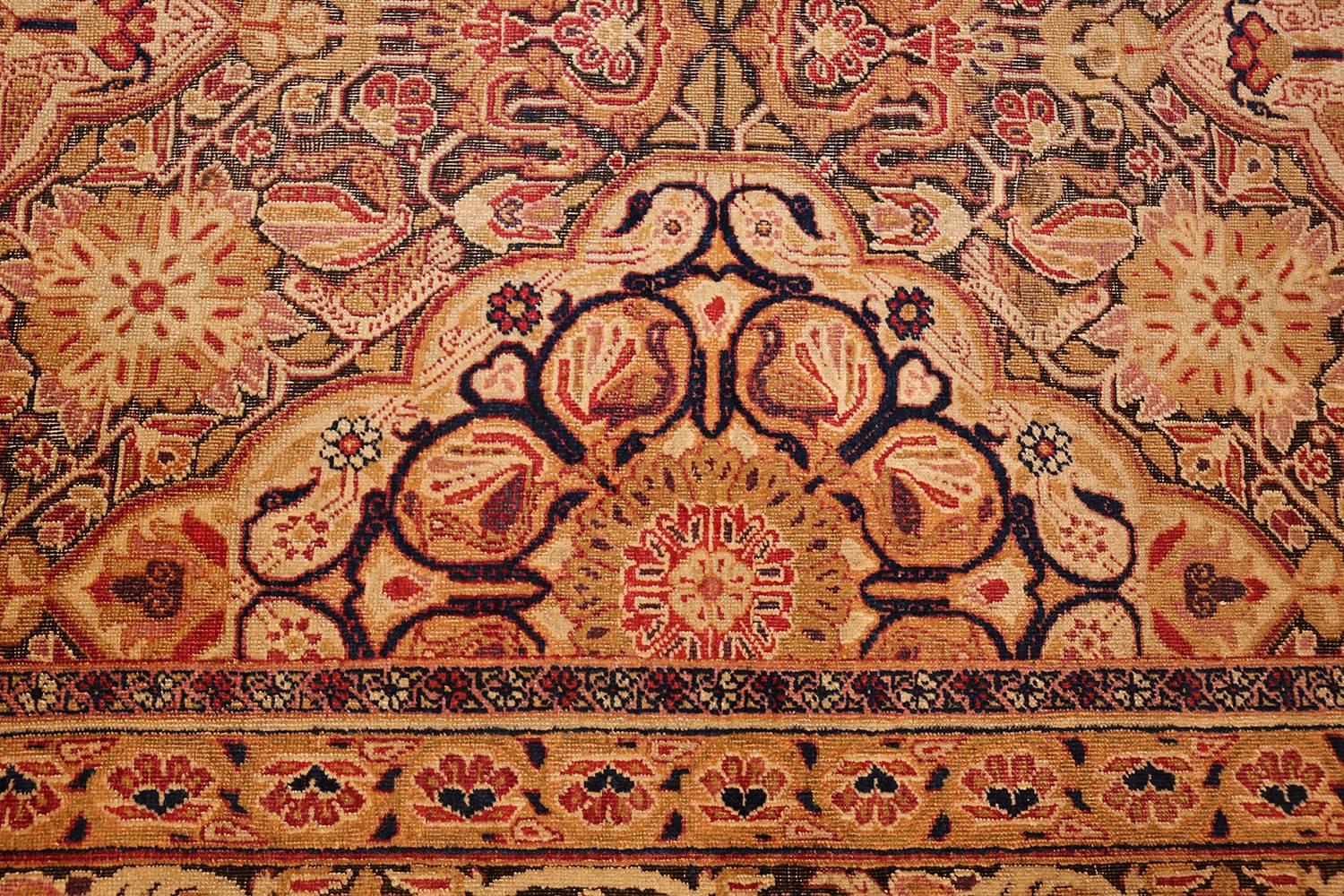 Kirman Antique Kerman Persian Rug. Size: 8 ft 9 in x 13 ft 1 in (2.67 m x 3.99 m)