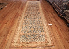 Antique Light Blue Persian Malayer Runner Oriental Rug