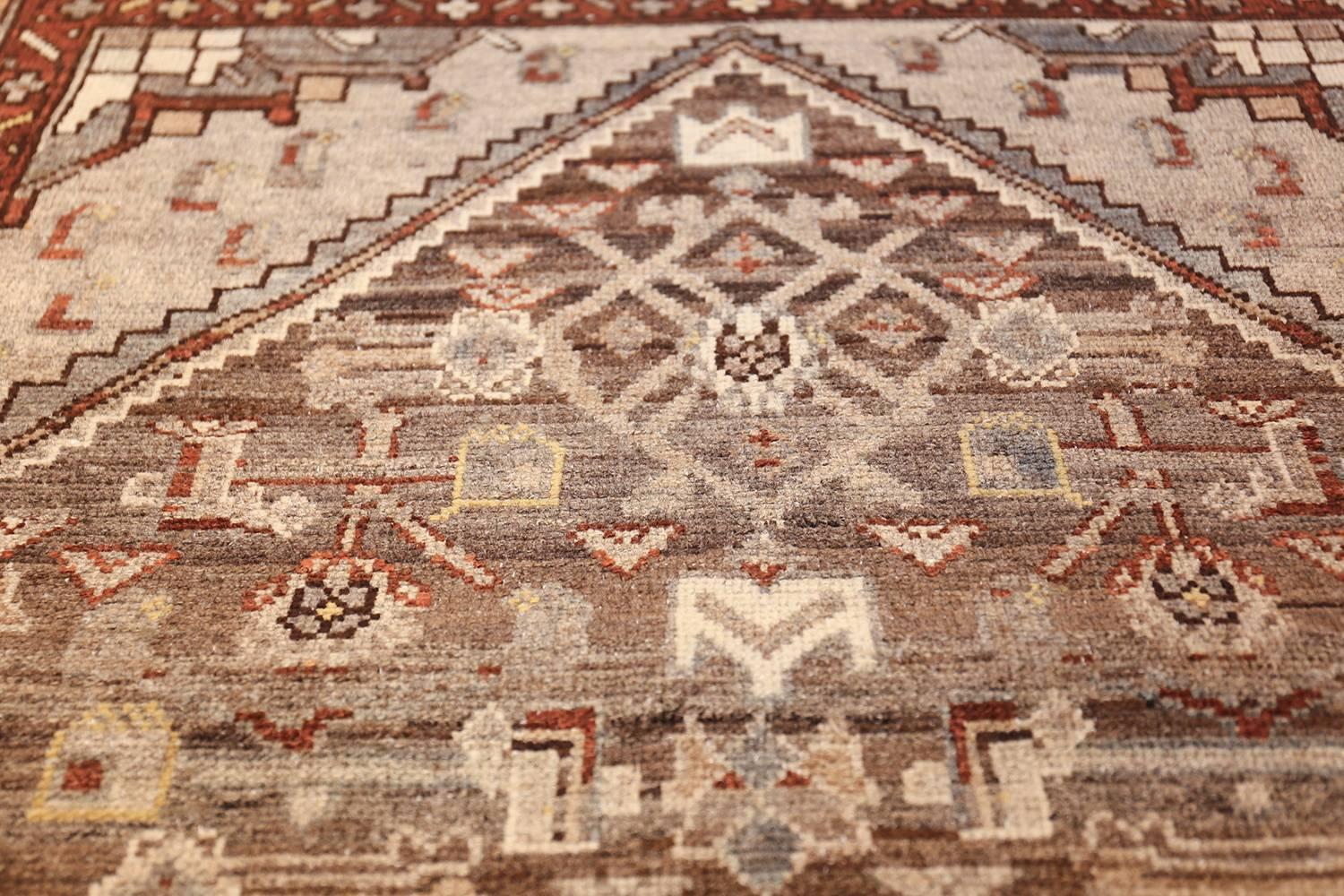 Wool Geometric Design Antique Tribal Malayer Persian Runner Rug