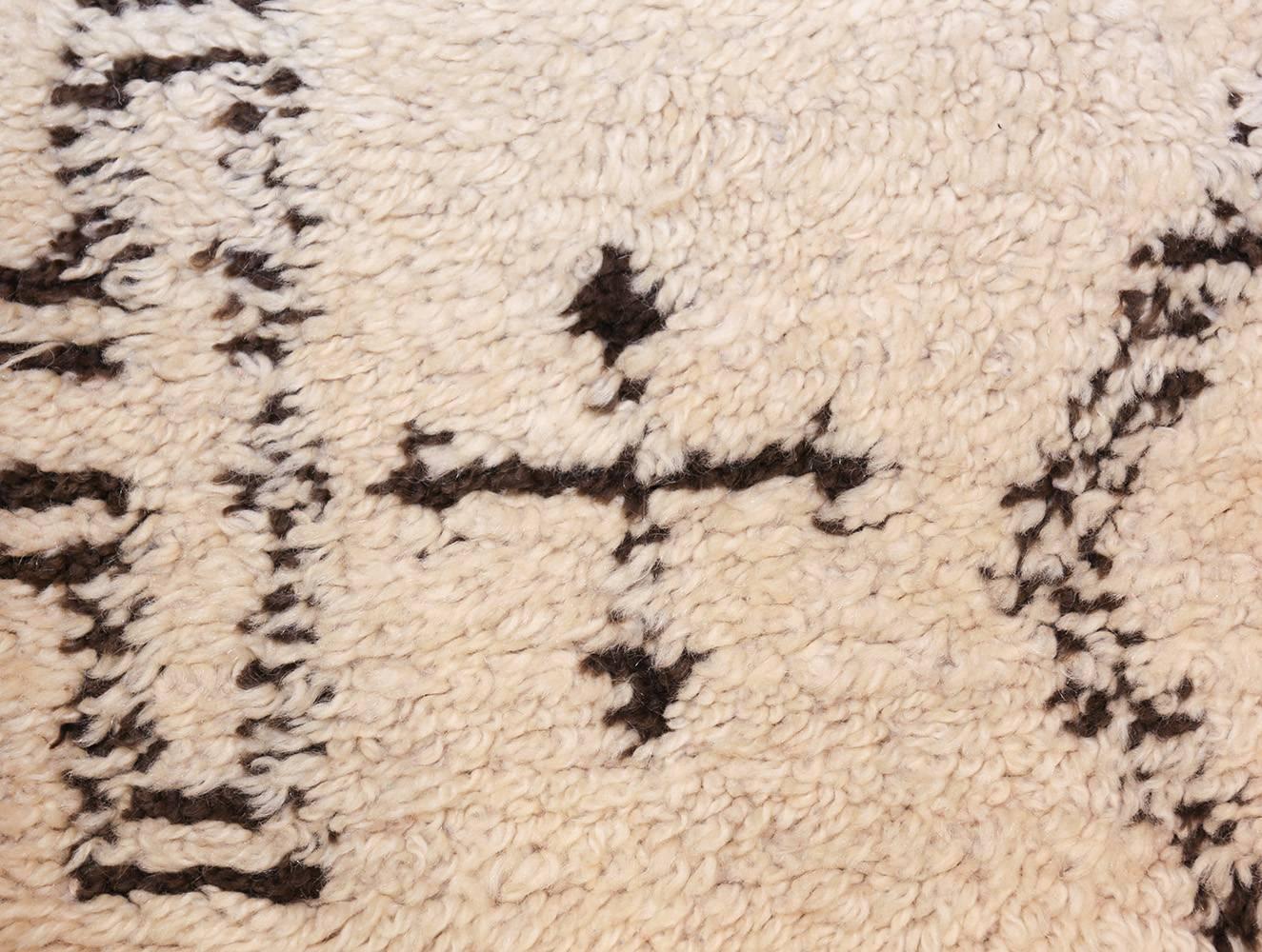 Mid-Century Modern Vintage Moroccan Rug