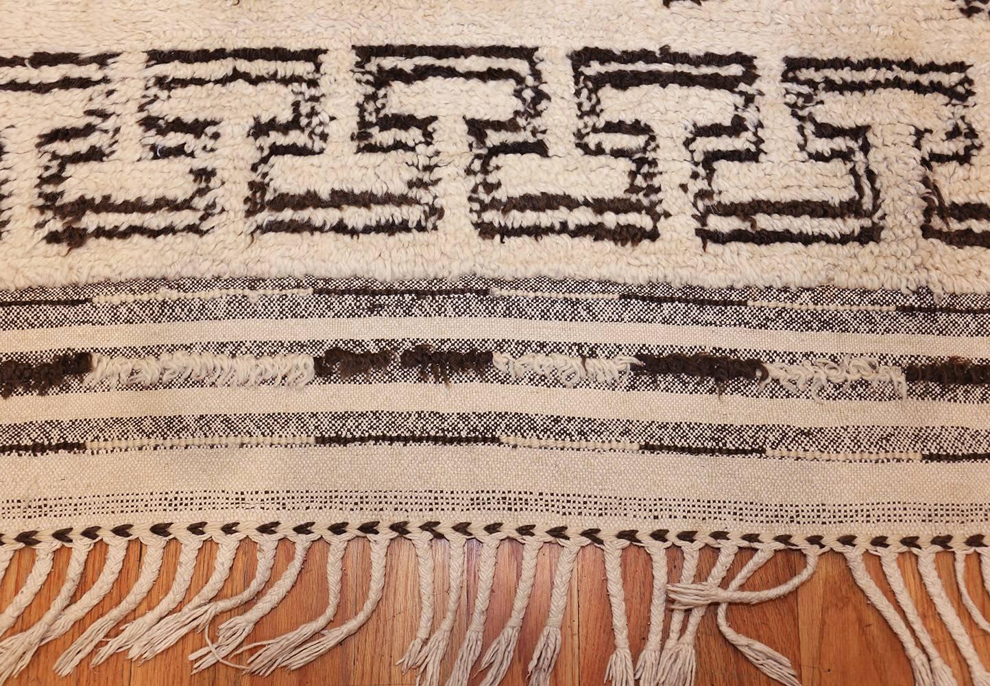 Hand-Knotted Vintage Moroccan Rug