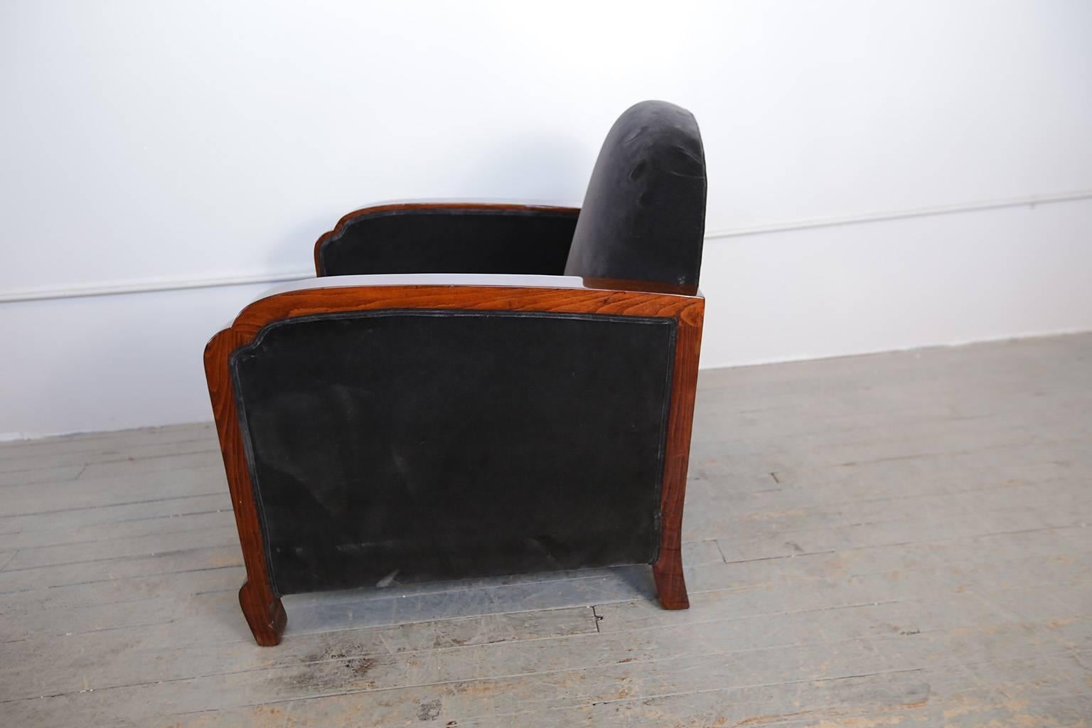 Pair of French Art Deco Armchairs circa 1930s 2