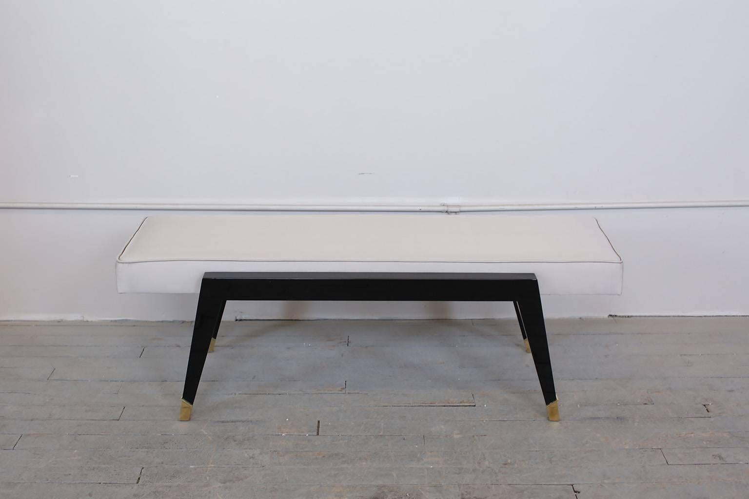 Mid-20th Century French Art Deco Bench with Sabots circa 1940s