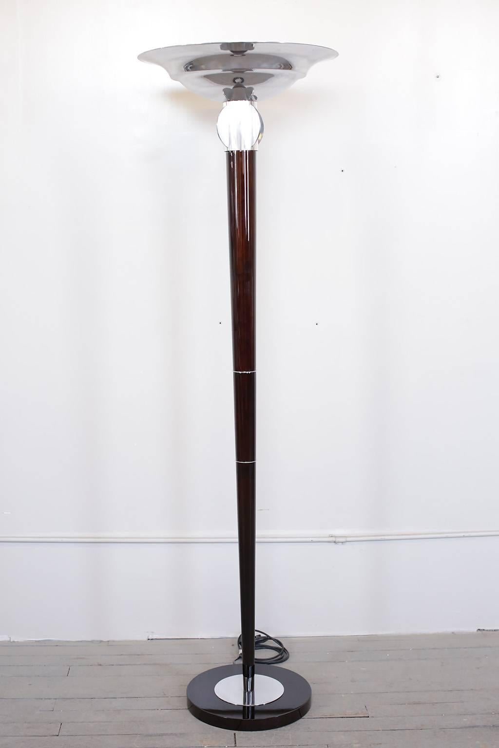 Mid-20th Century Pair of Art Deco Torchiere or Floor Lamps, circa 1930s