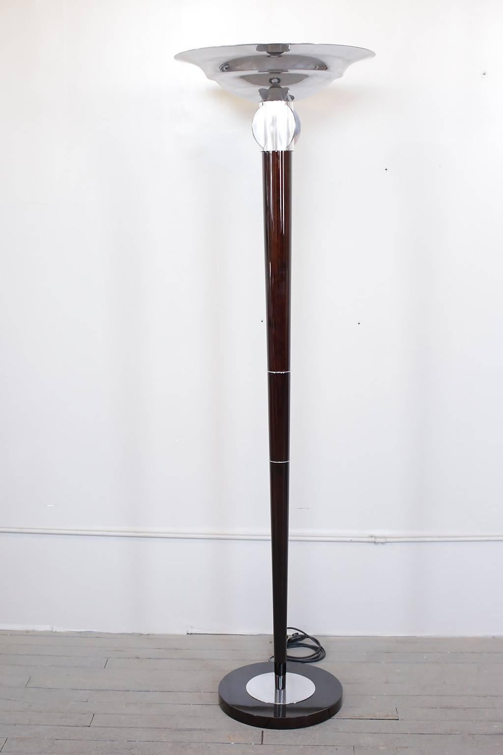 Pair of Art Deco Torchiere or Floor Lamps, circa 1930s In Excellent Condition In New York, NY