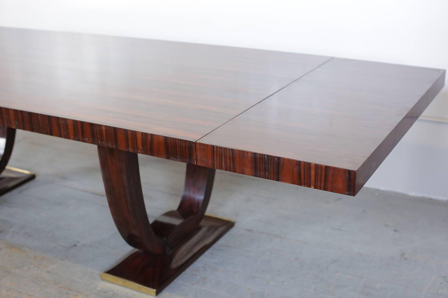 French Art Deco Rio Palissandre Dining Table circa 1935 3