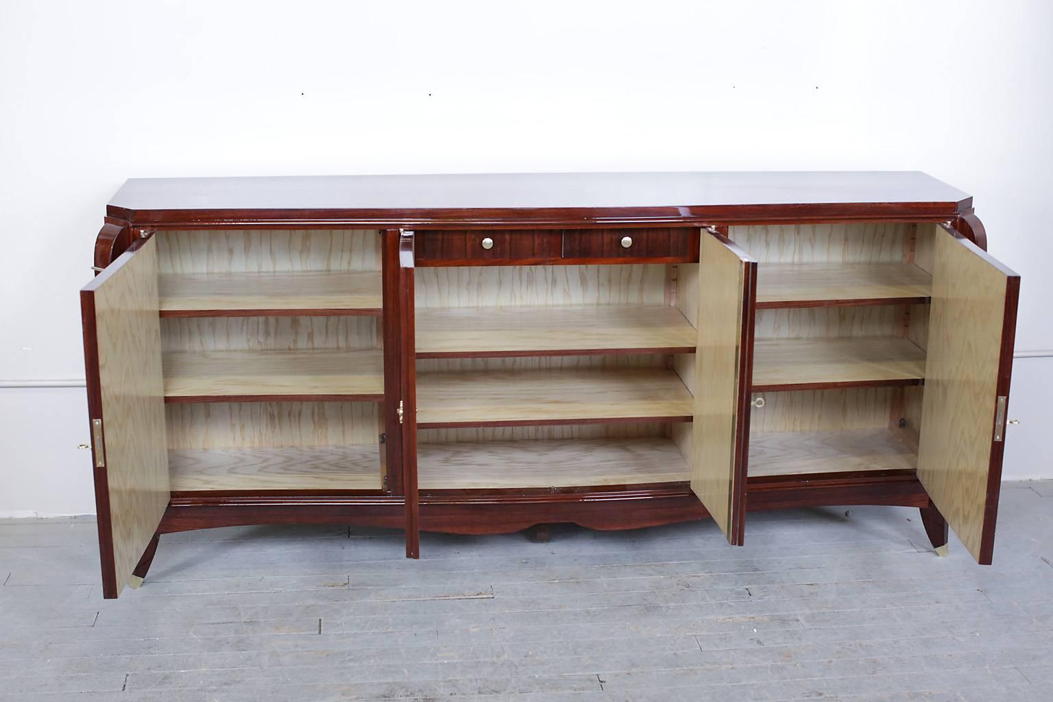 French Art Deco Rio Palissandre Sideboard / Buffet circa 1930s For Sale 1