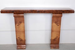 French Art Deco Wall Console Table, circa 1930s