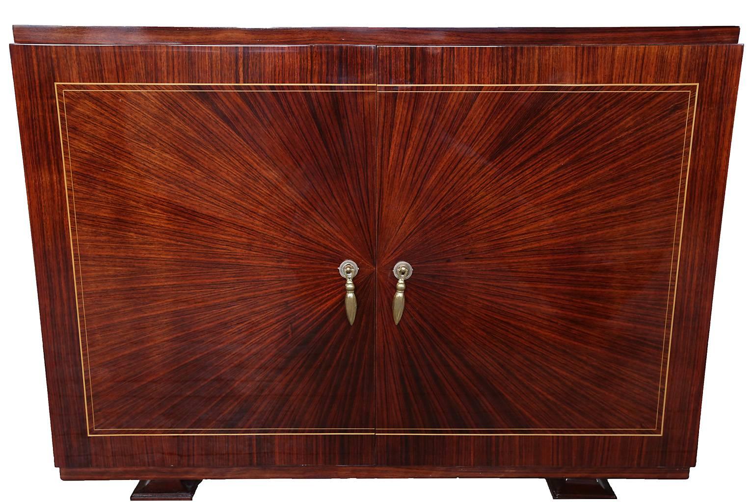 French Art Deco Bar Cabinet, circa 1930s In Excellent Condition In New York, NY