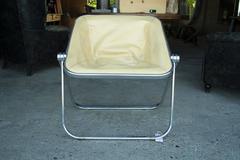Chaise pliante Plona en cuir