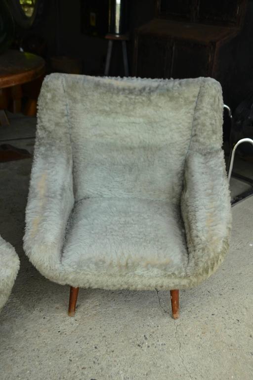 Vintage Gray Faux Fur Chairs at 1stDibs fur chairs for sale, gray fur