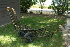 Vintage Metal Trolley Cart