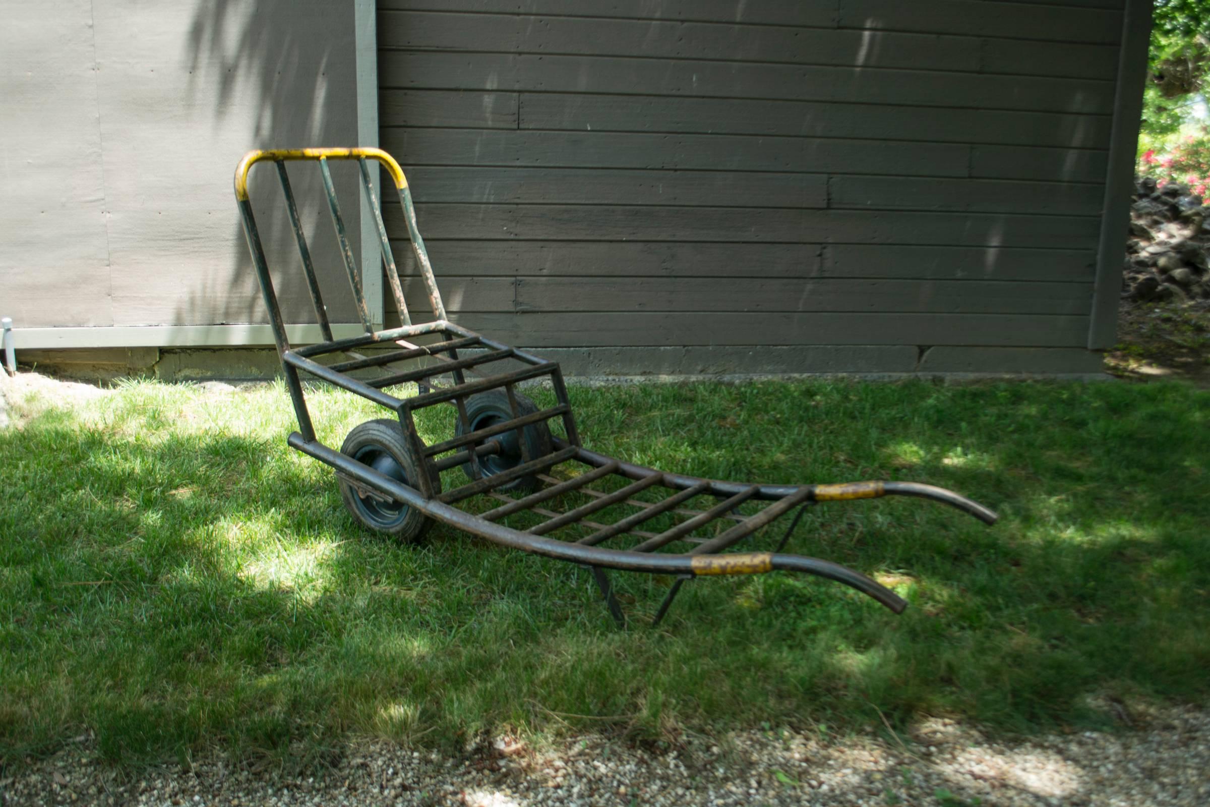 20th Century Vintage Metal Trolley Cart For Sale