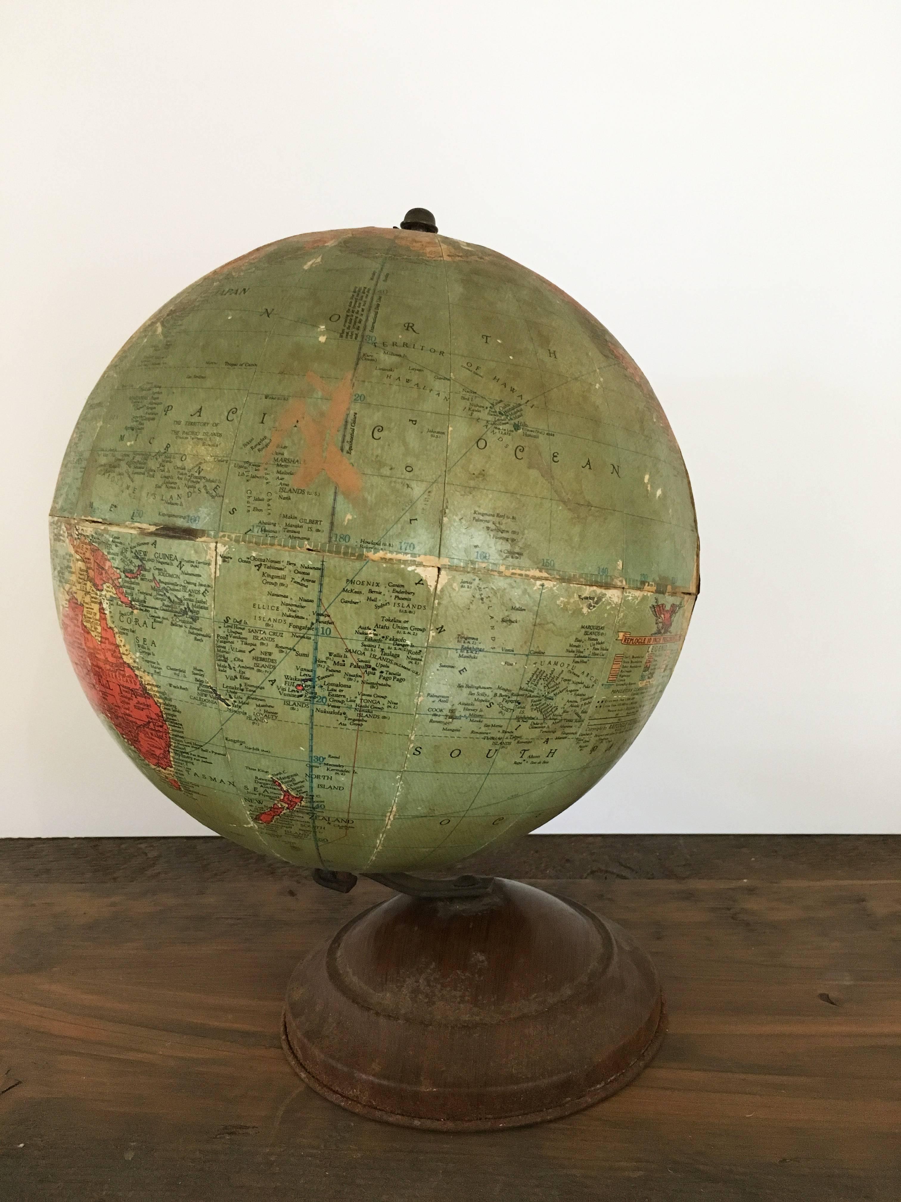 vintage replogle globe