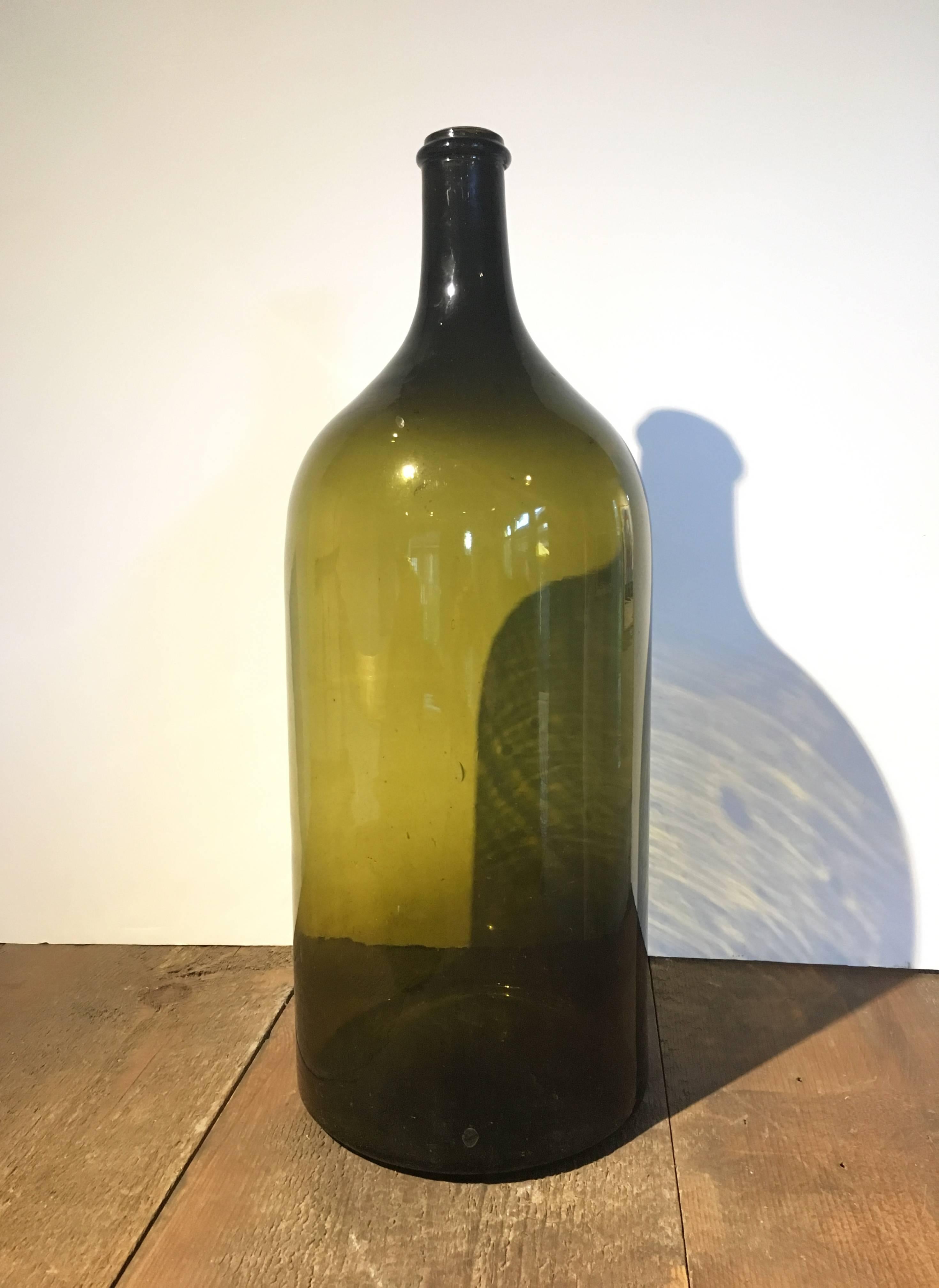 vintage large glass bottles