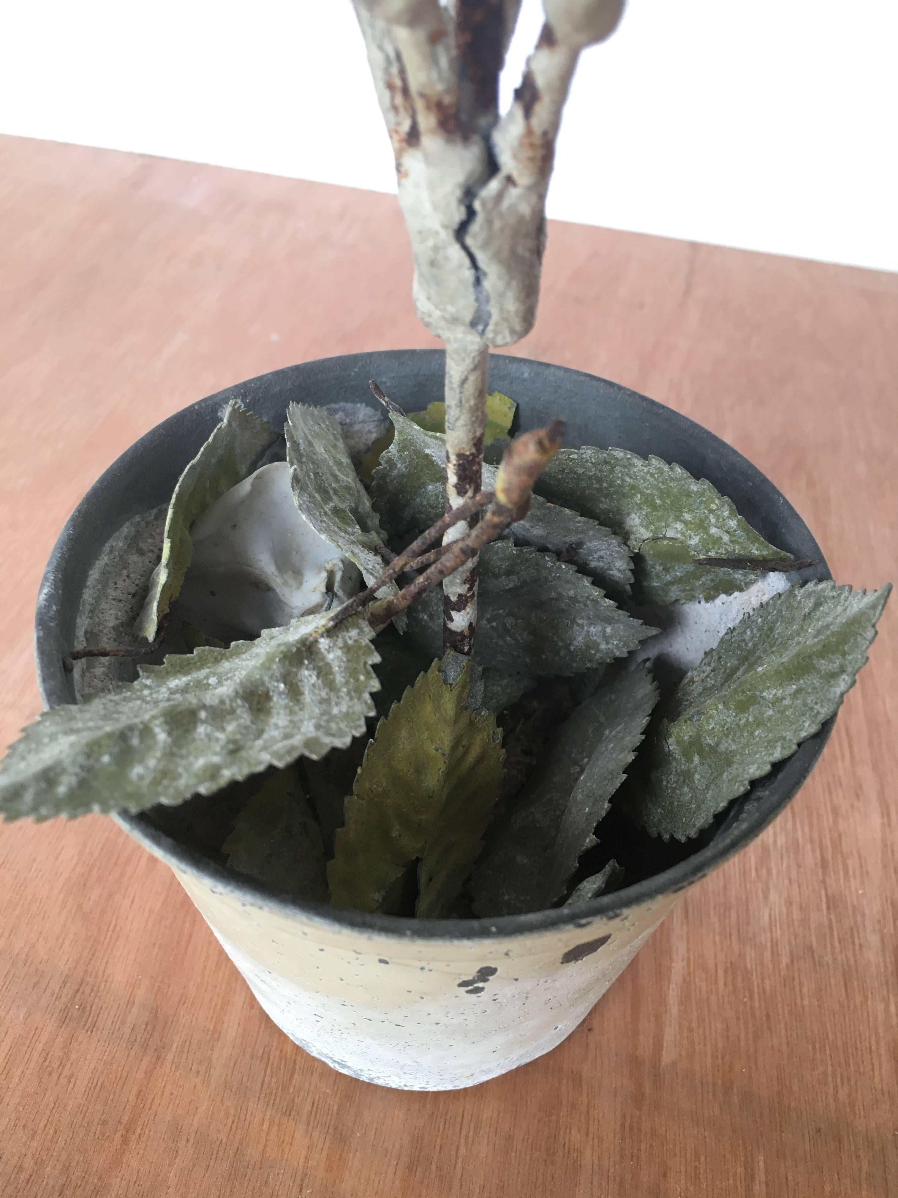 Paar Porzellan-Blumentopf-Töpfe aus dem 19. Jahrhundert im Angebot 1