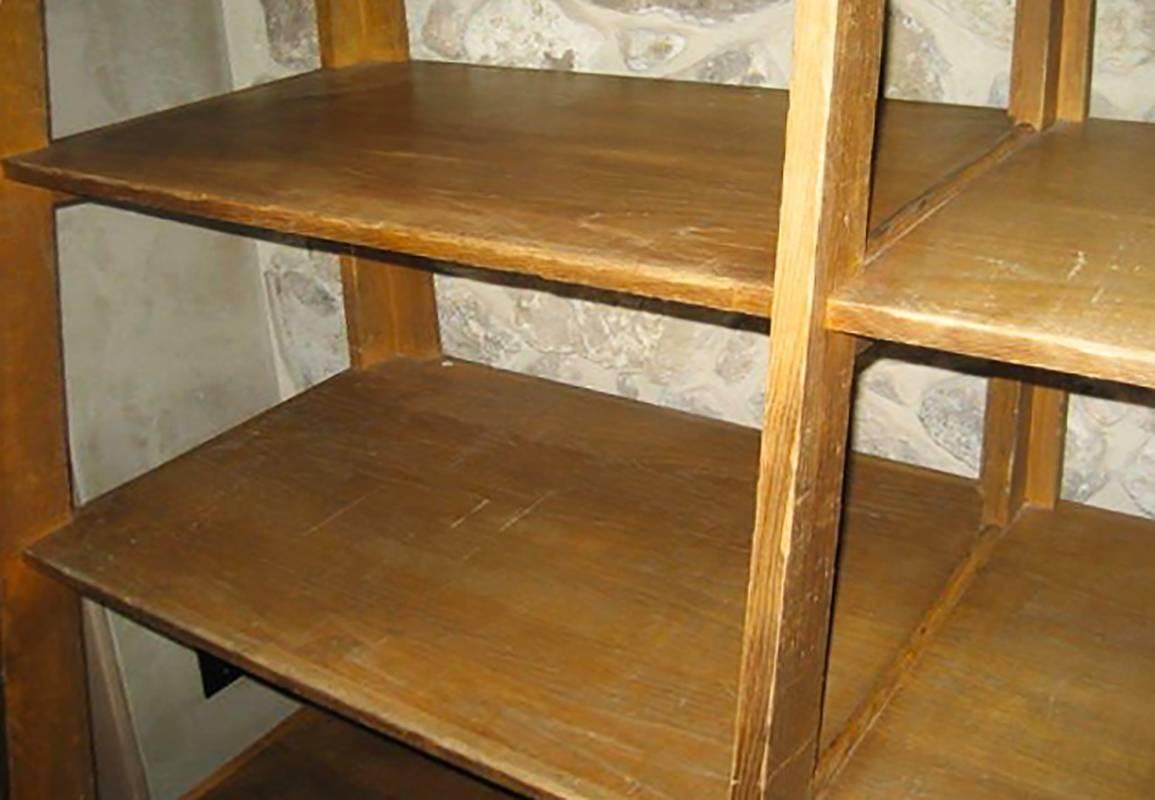 vintage wooden shelves