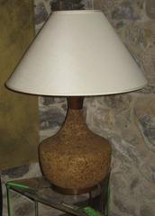 American Cork and Wood Bottle Farm Lamp