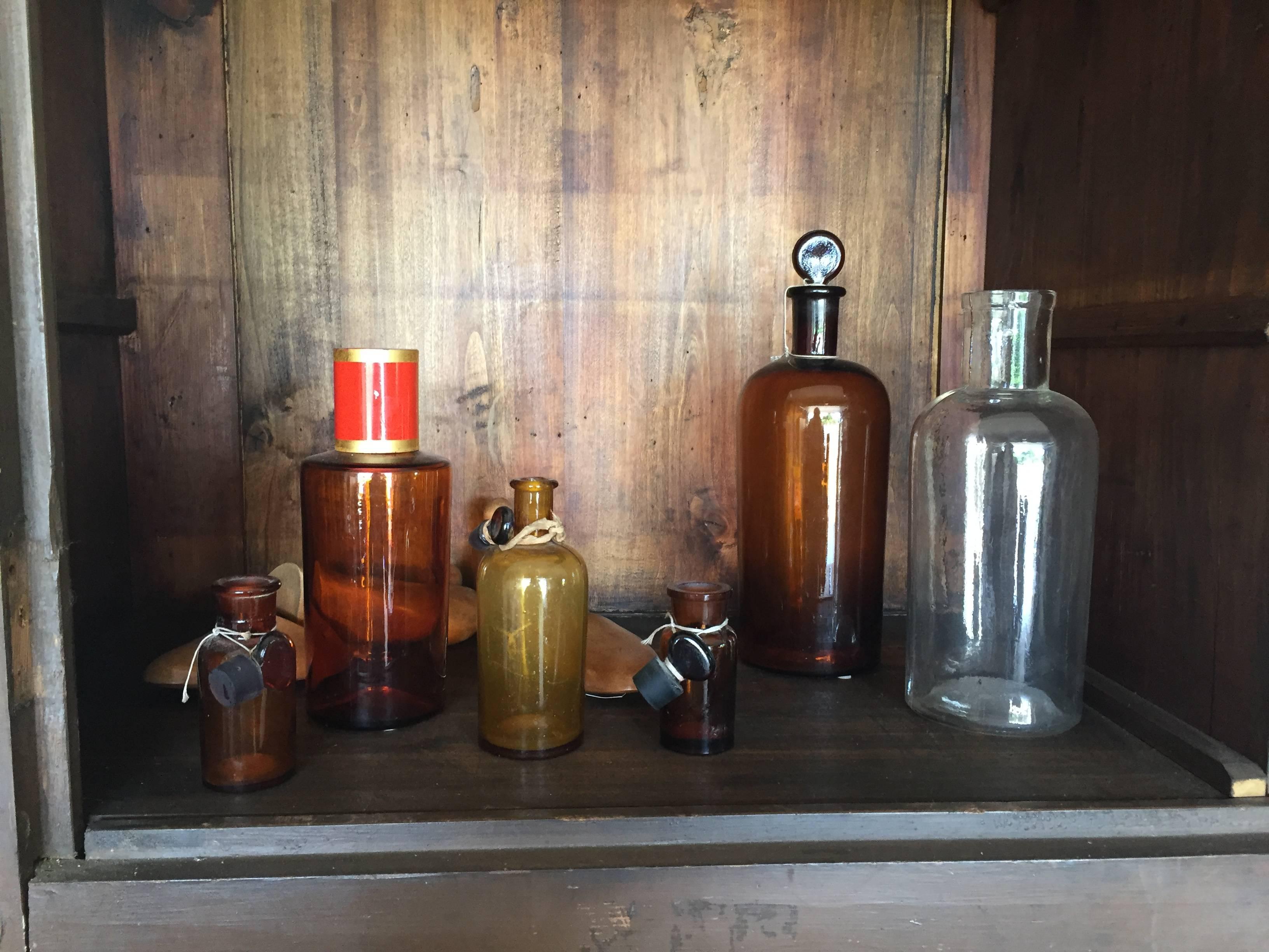 vintage apothecary bottles