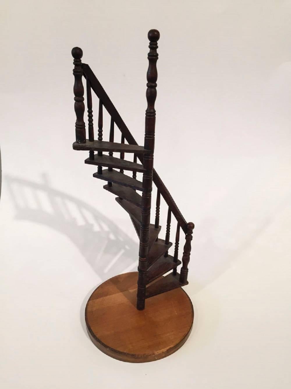 20th Century Vintage Carpenter's Staircase Model For Sale