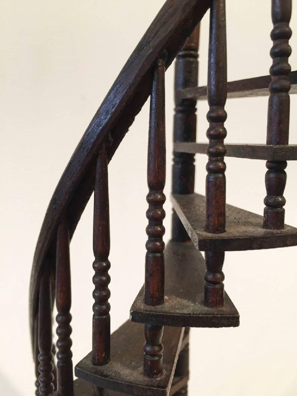 Wood Vintage Carpenter's Staircase Model For Sale
