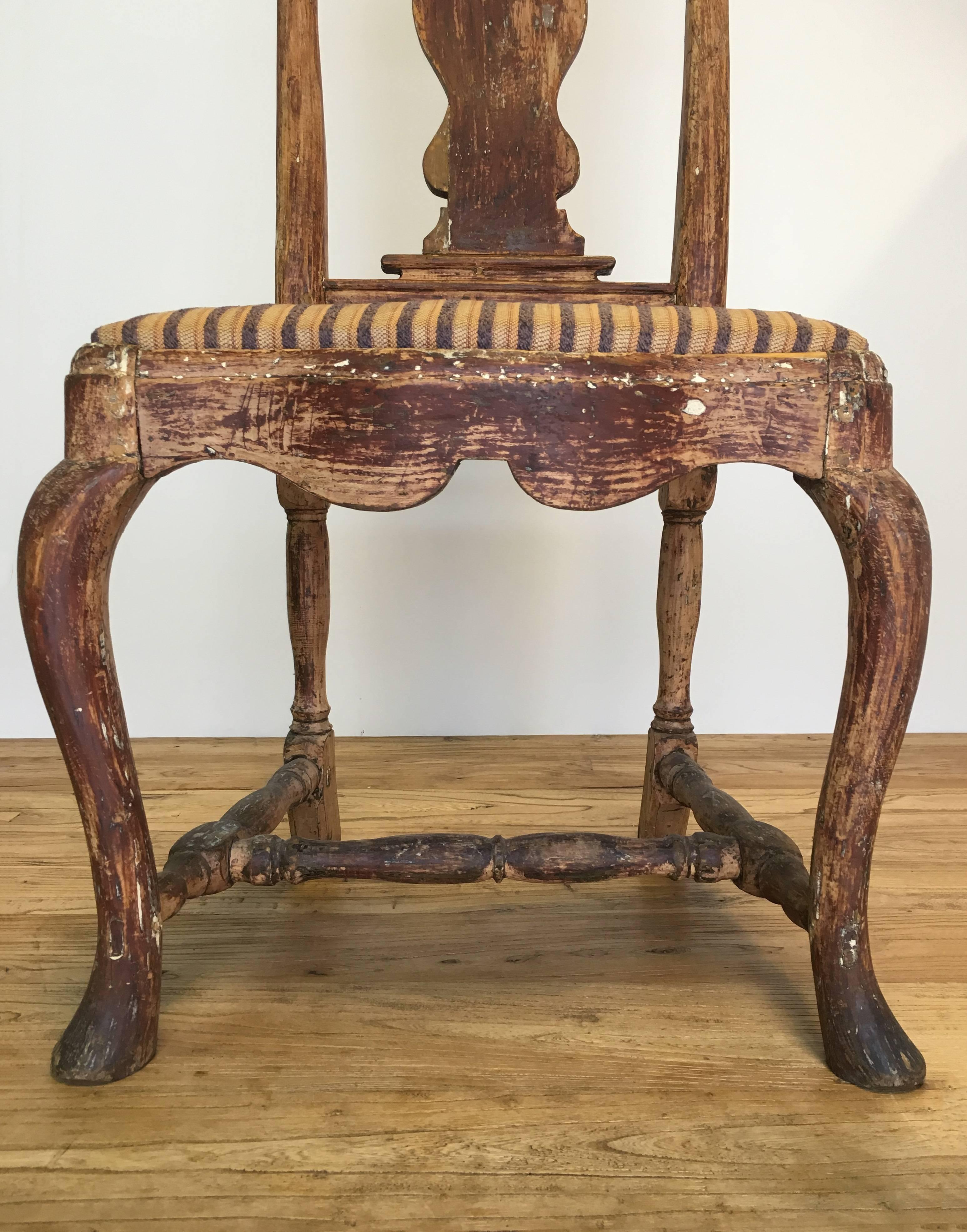 Pair of 18th Century Rococo Chairs, Sweden c. 1740 In Good Condition In Napa, CA