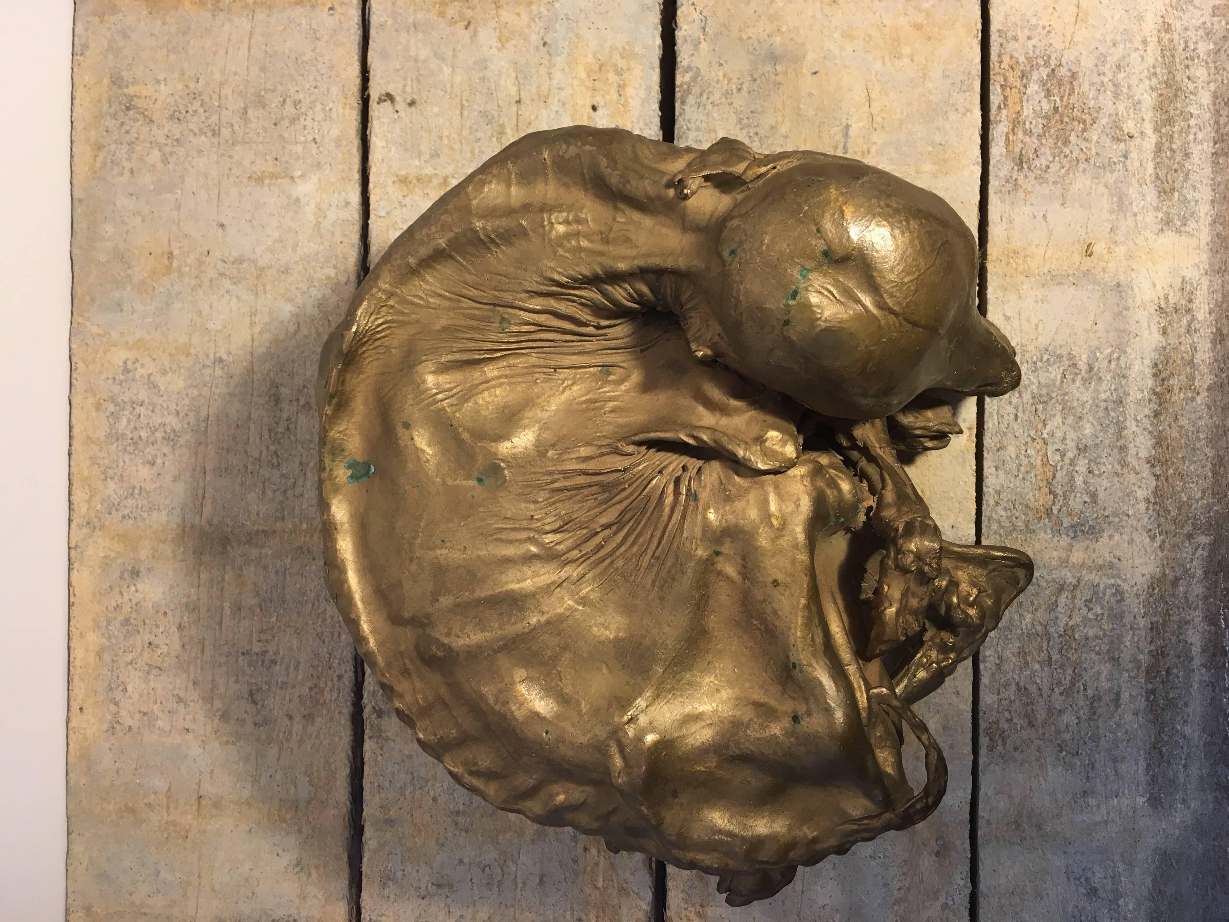 Calco in bronzo vintage di feto di vitello In condizioni ottime in vendita a Napa, CA