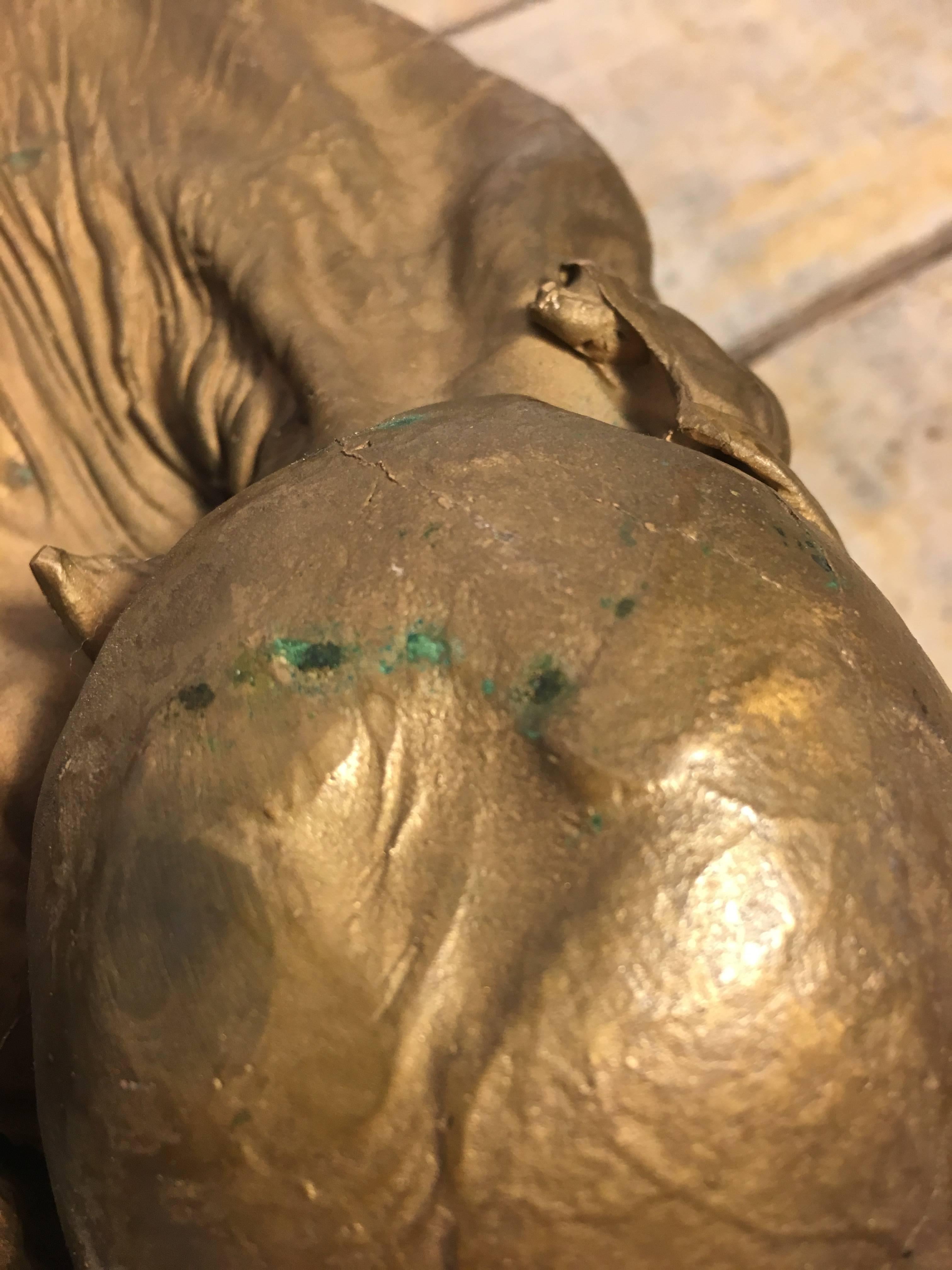 Bronzeguss von Kalbsflocken-Fetus im Angebot 1