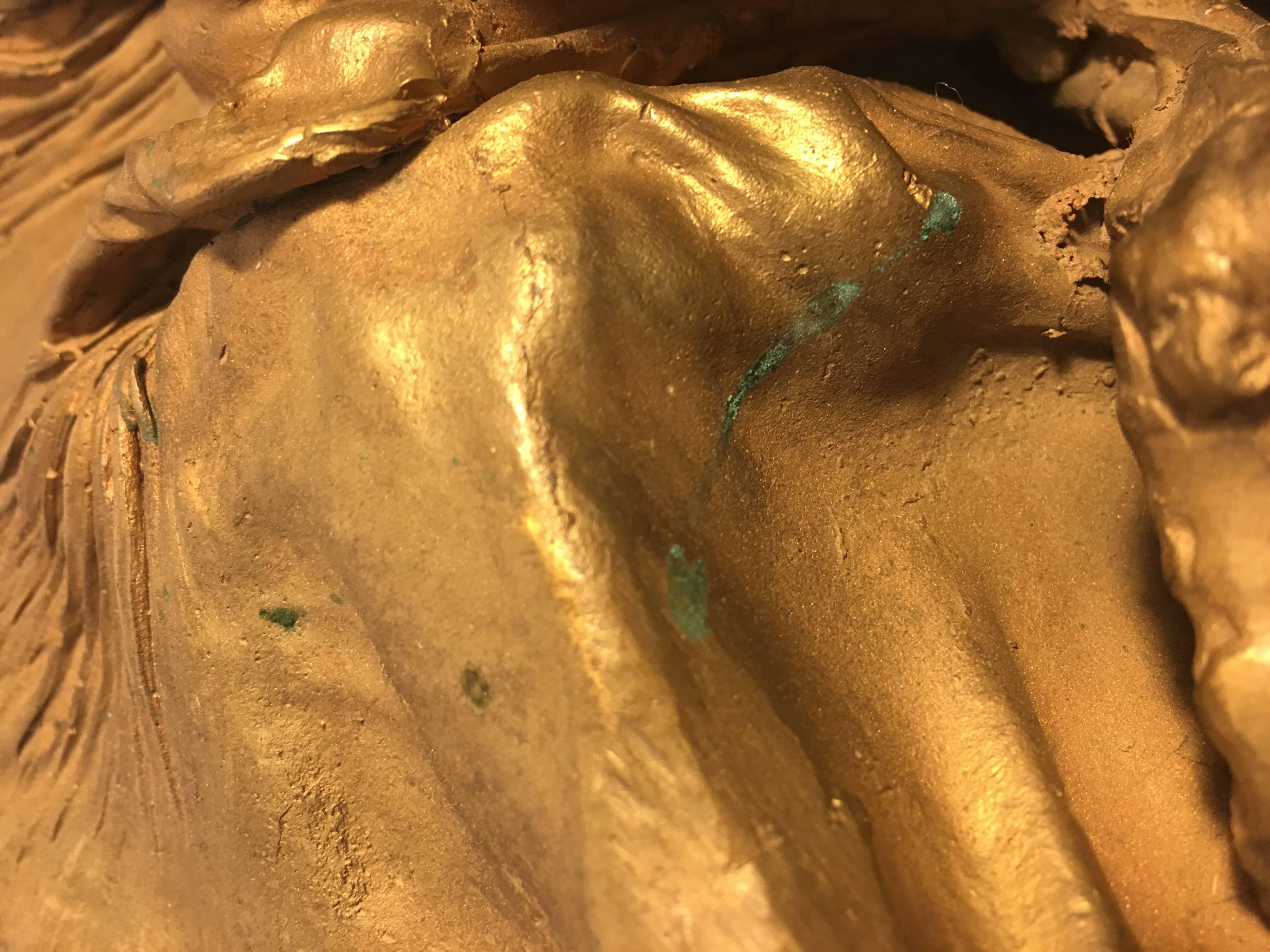 Vintage Bronze Cast of Calf Fetus For Sale 1
