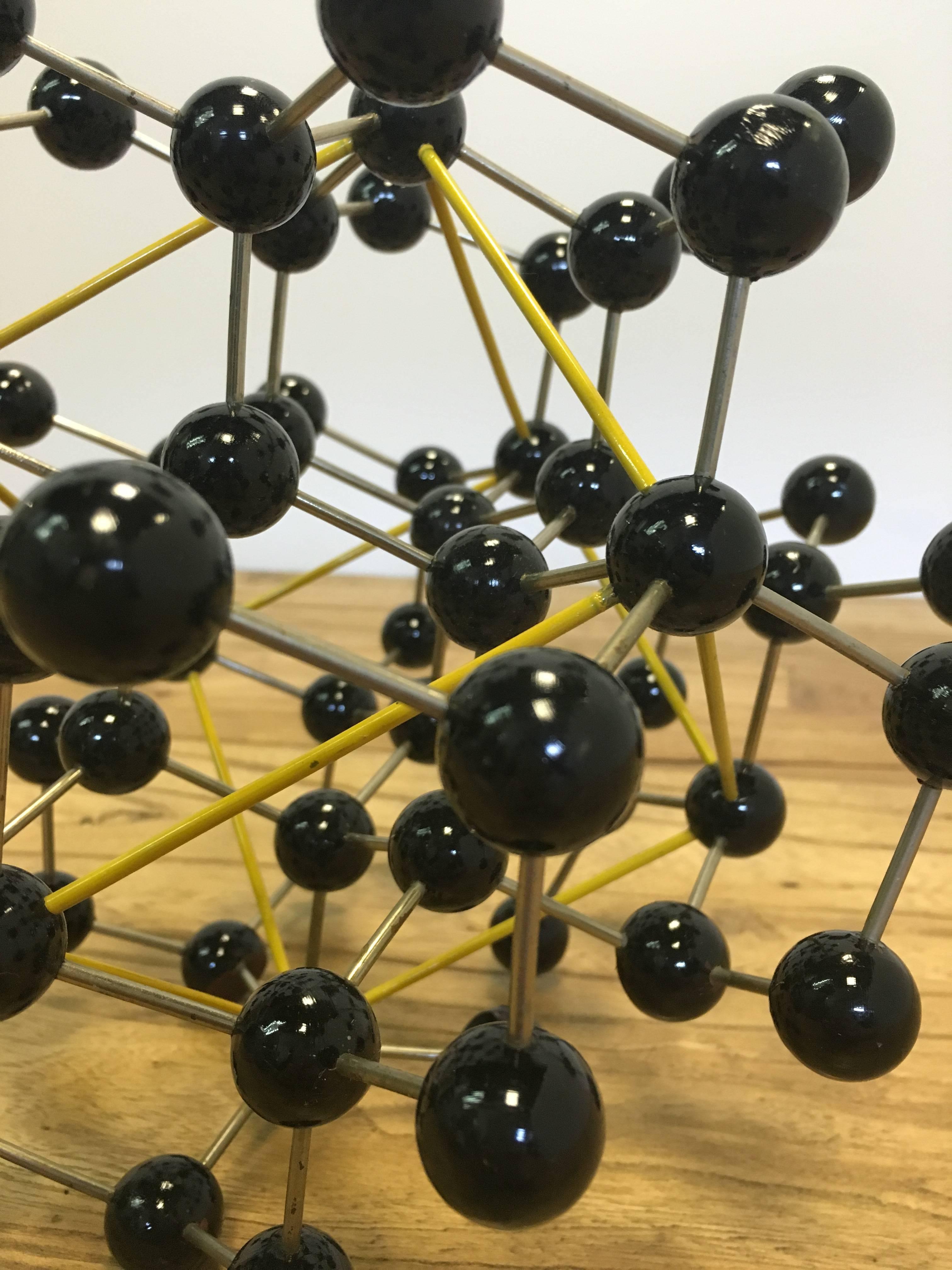 Vintage Ball and Stick Molecular Model of Diamond 1