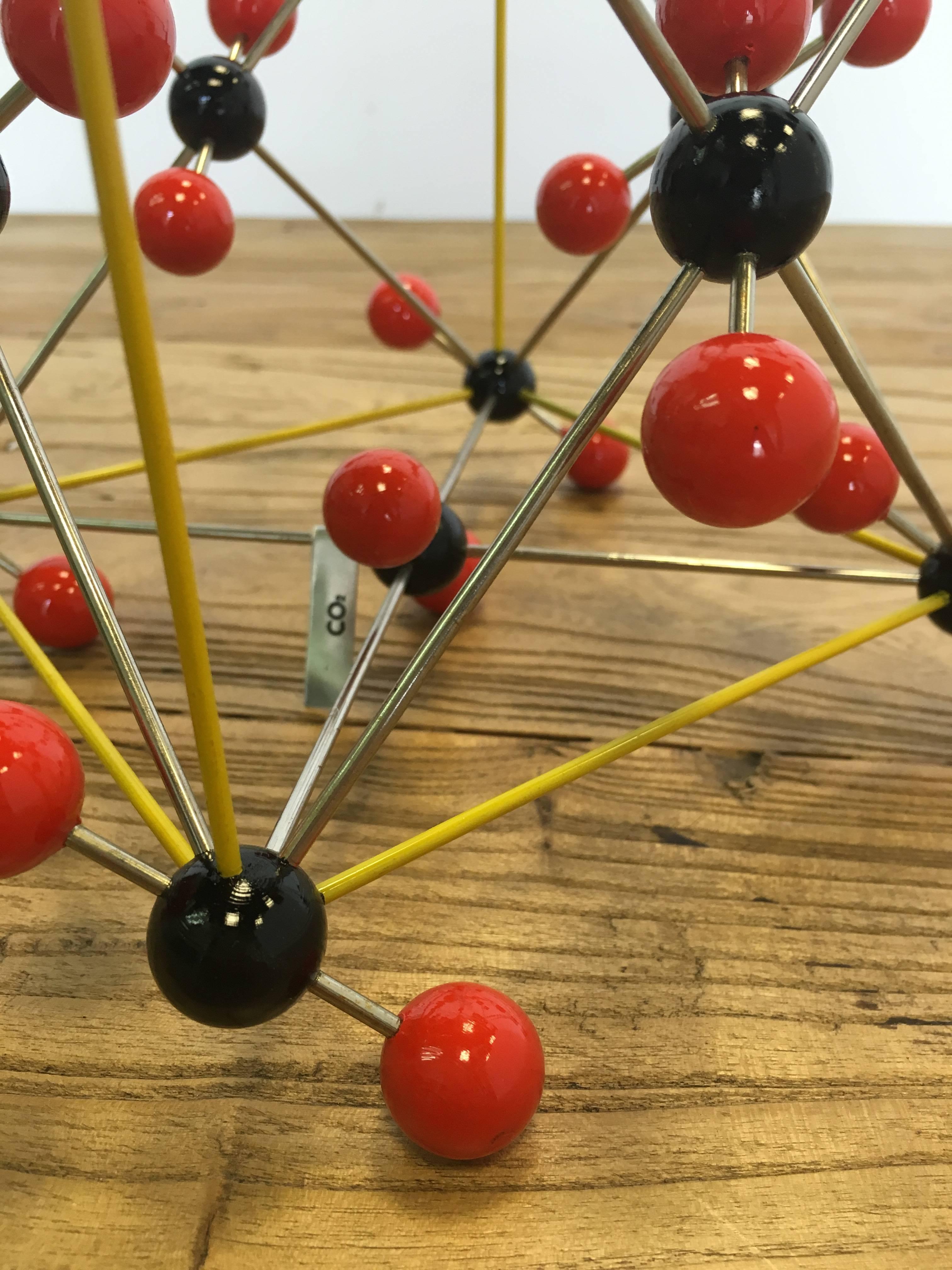 co2 ball and stick model